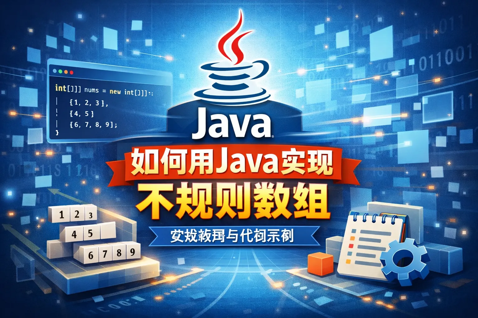 如何用java实现不规则数组
