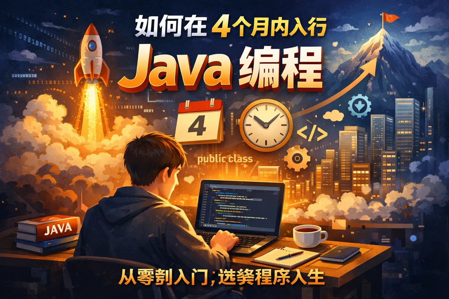 如何在4个月内入行java编程