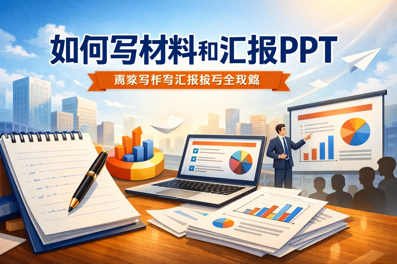 如何写材料和汇报ppt