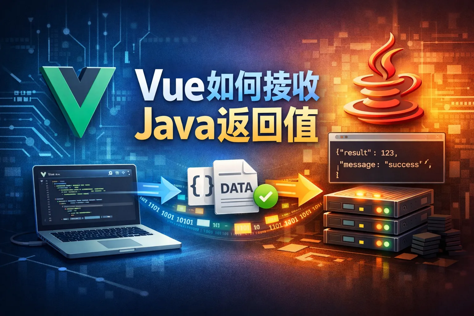 vue如何接收java返回值