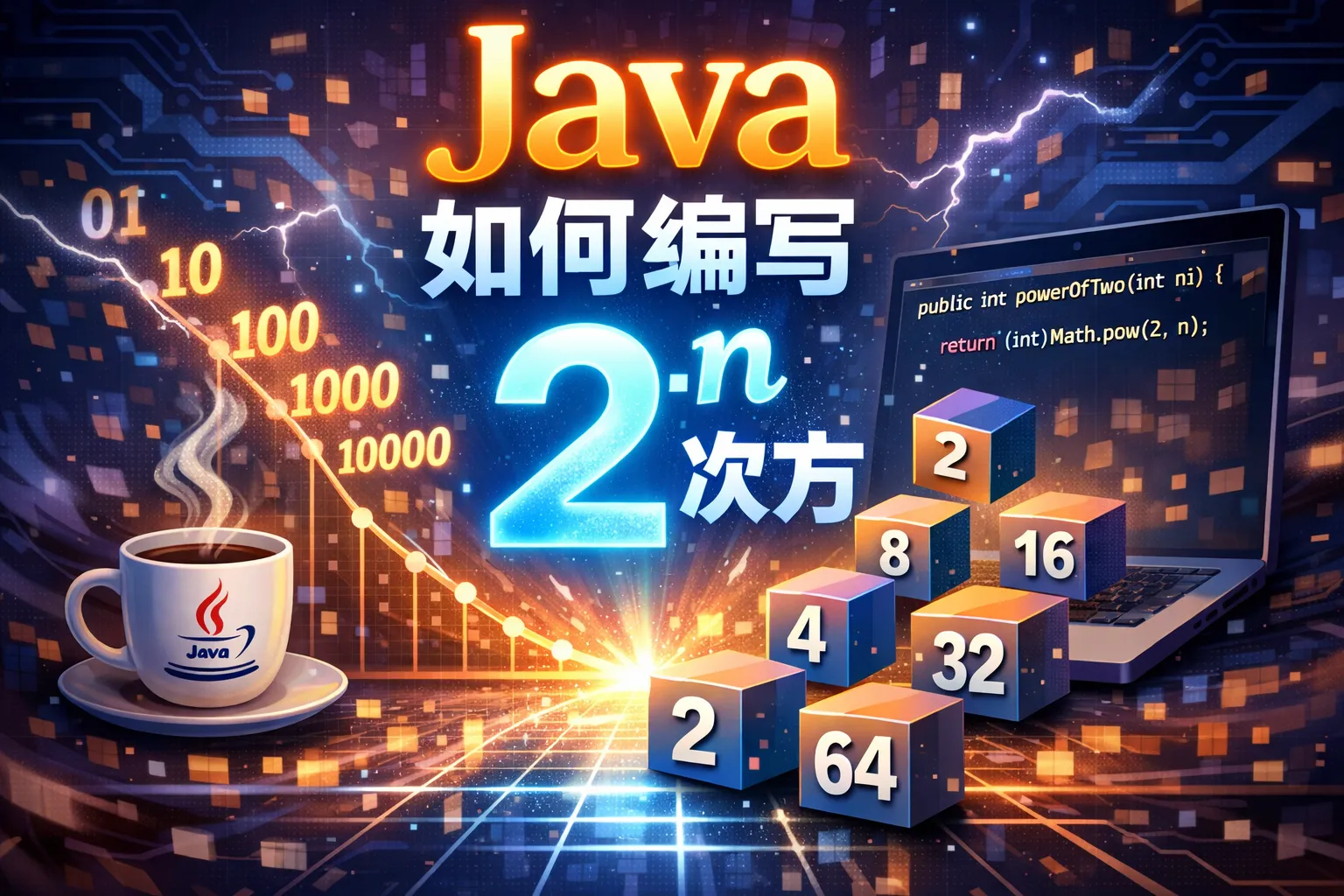 java是如何编写2的n次方的