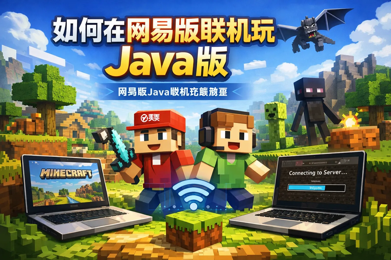 如何在网易版联机玩java版