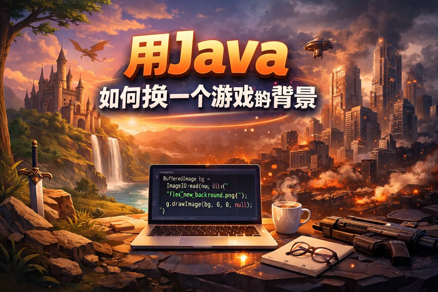 用Java如何换一个游戏的背景