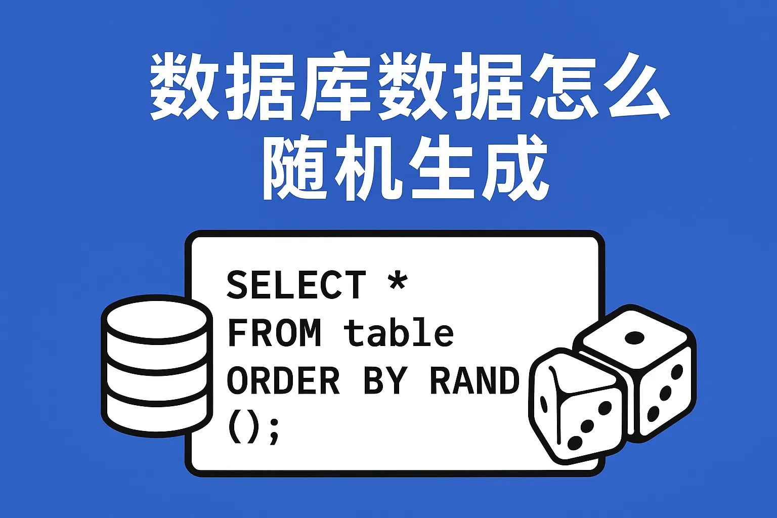 数据库数据怎么随机
