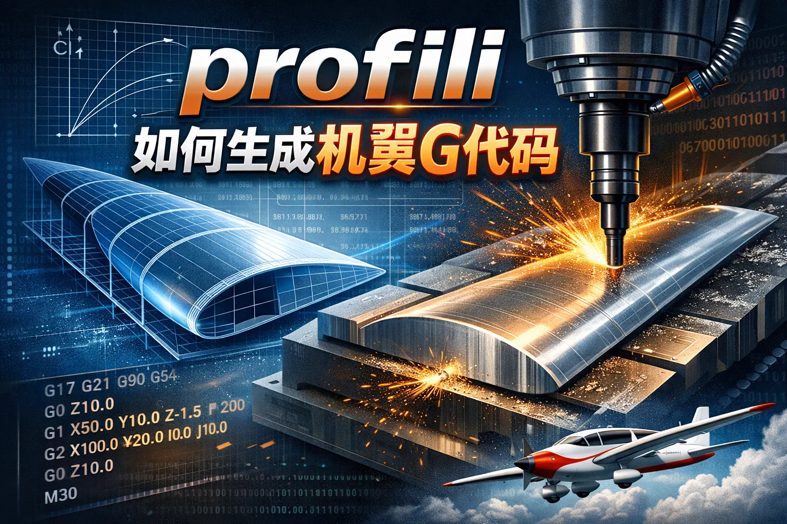 profili如何生成机翼G代码