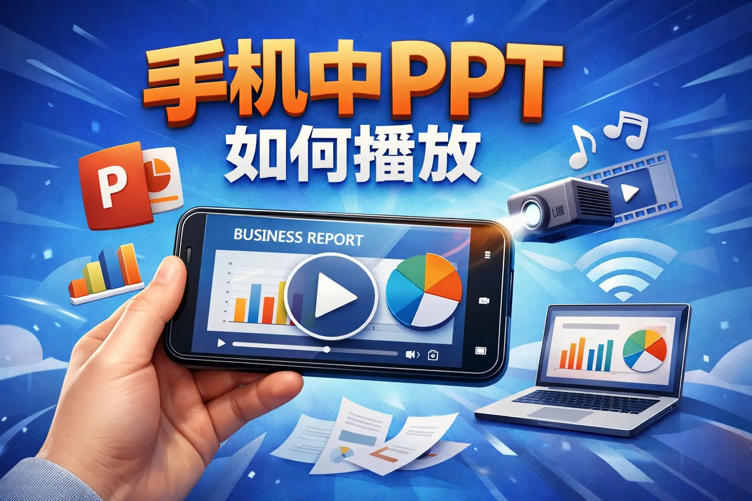 手机中ppt如何播放