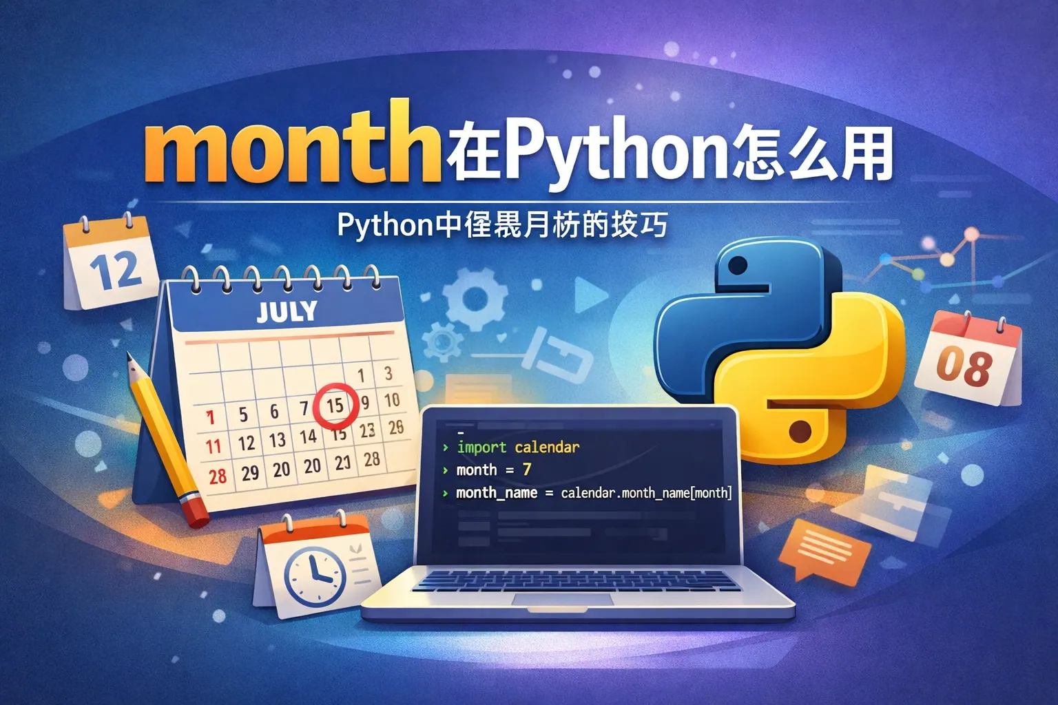 month在python怎么用