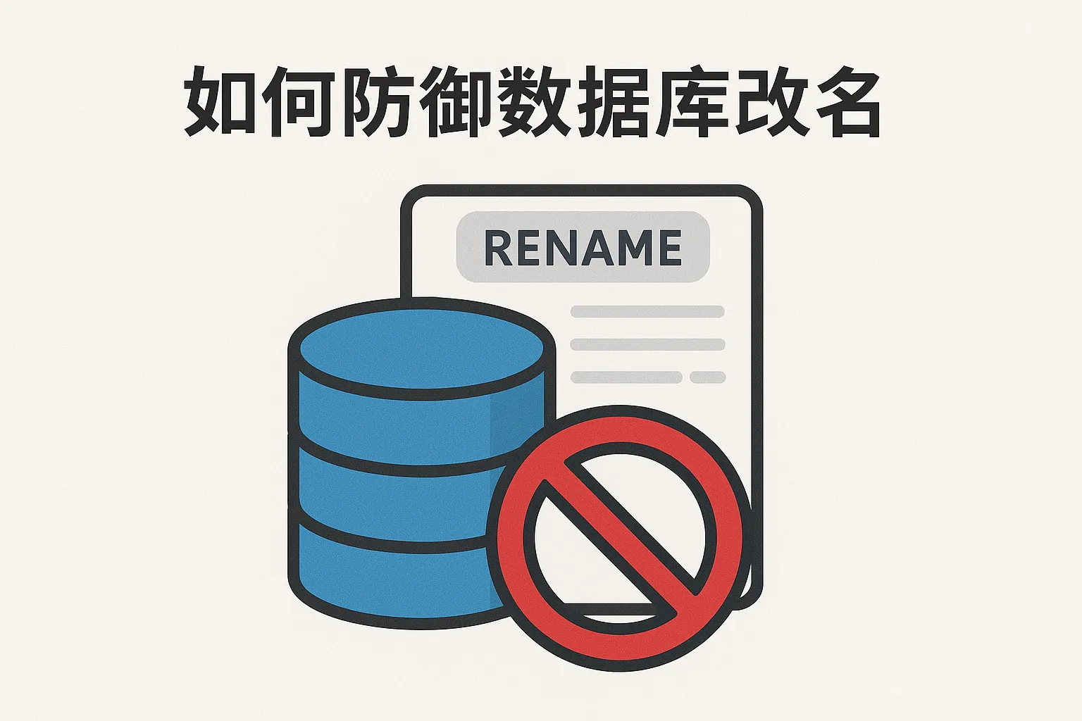 怎么避免数据库被改名