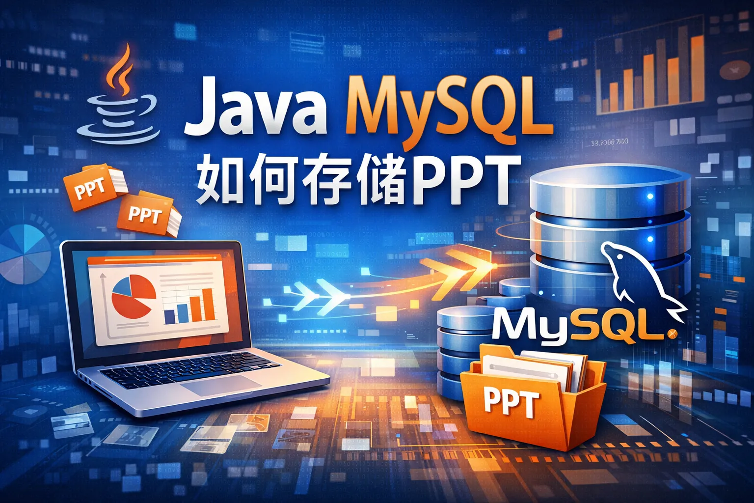 java mysql如何存储ppt