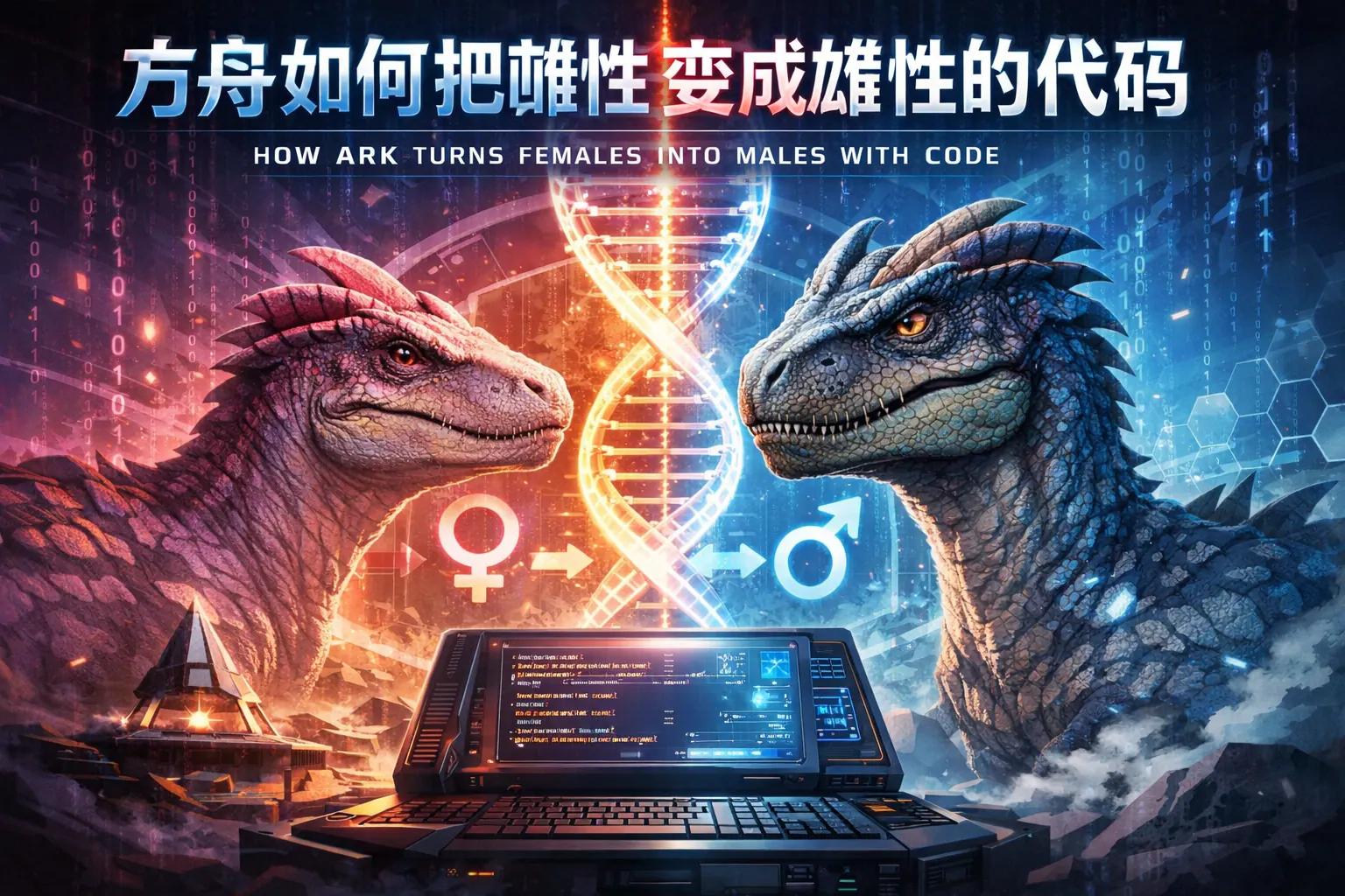 方舟如何把雌性变成雄性的代码