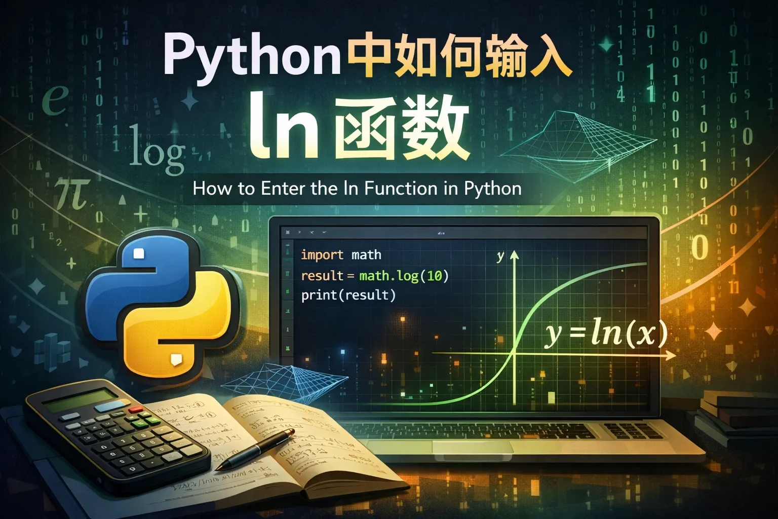 python中如何输入ln函数