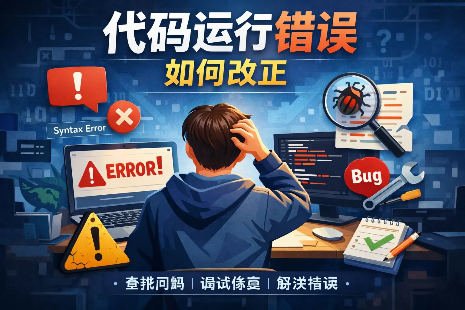 代码运行错误如何改正