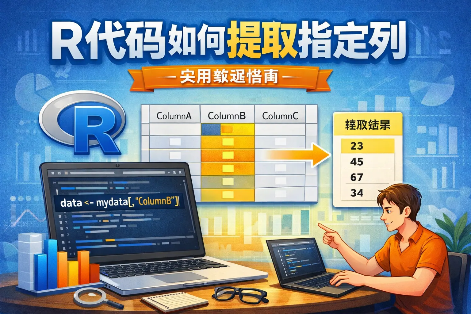 R代码如何提取指定列