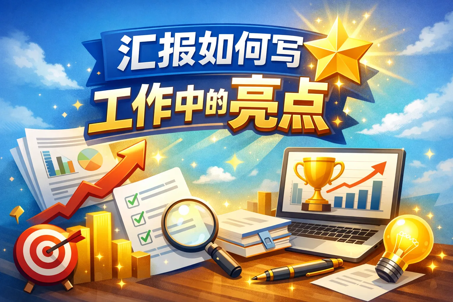 汇报如何写工作中的亮点