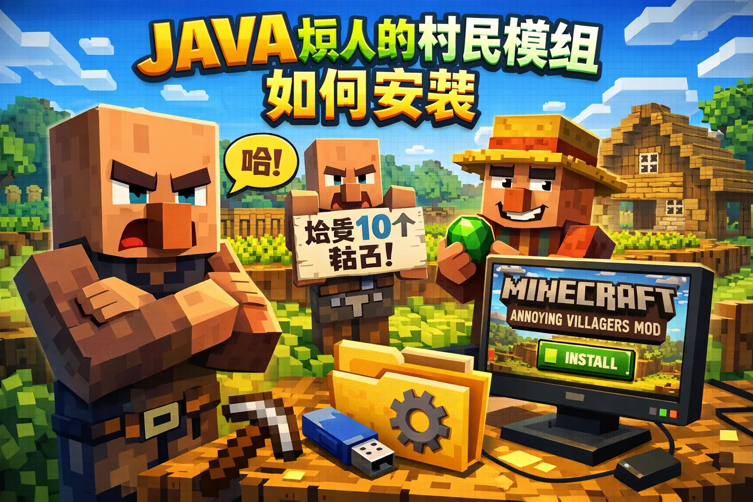 java烦人的村民模组如何安装