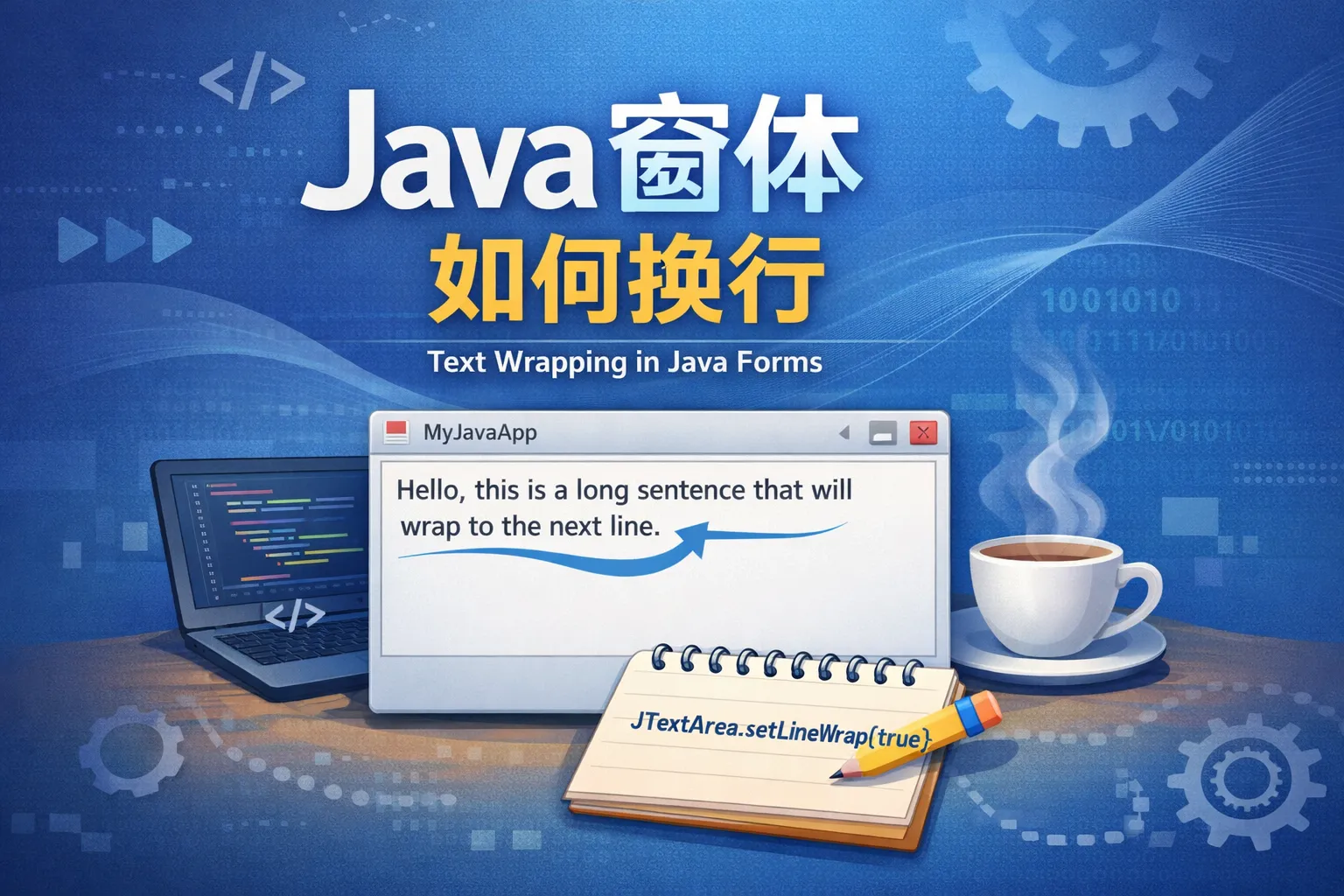 java窗体如何换行
