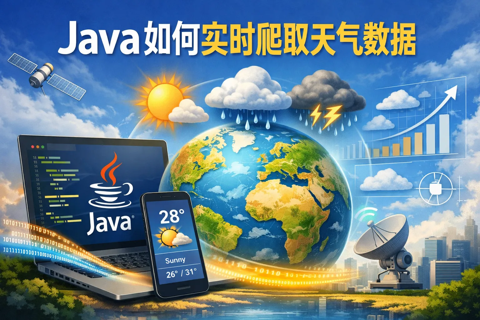 java如何实时爬取天气数据