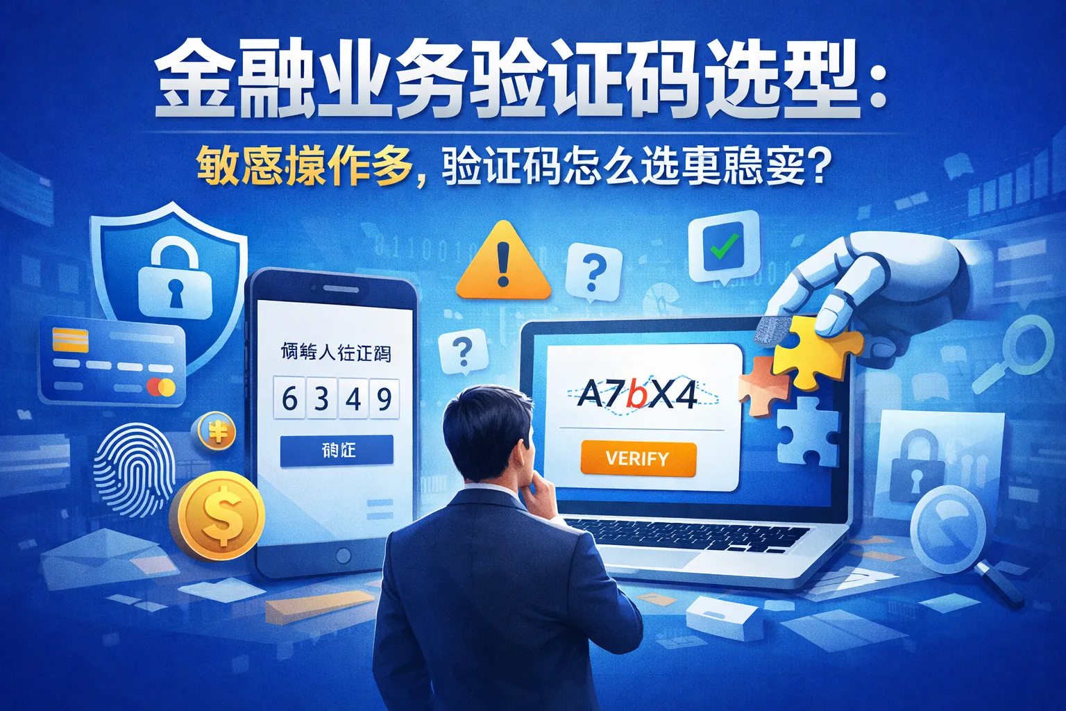 金融业务验证码选型:敏感操作多,验证码怎么选更稳妥?