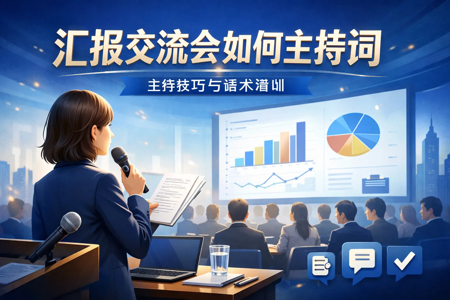 汇报交流会如何主持词