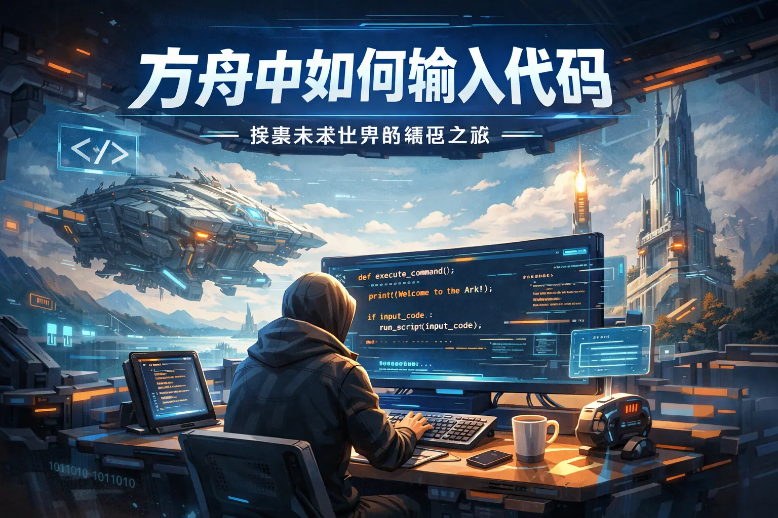 方舟中如何输入代码