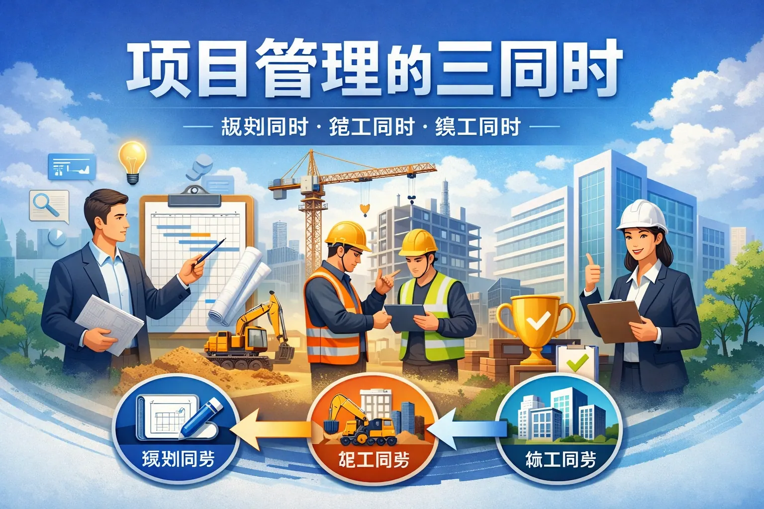 项目管理的三同时是