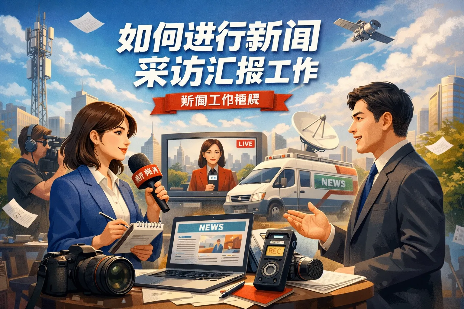 如何进行新闻采访汇报工作