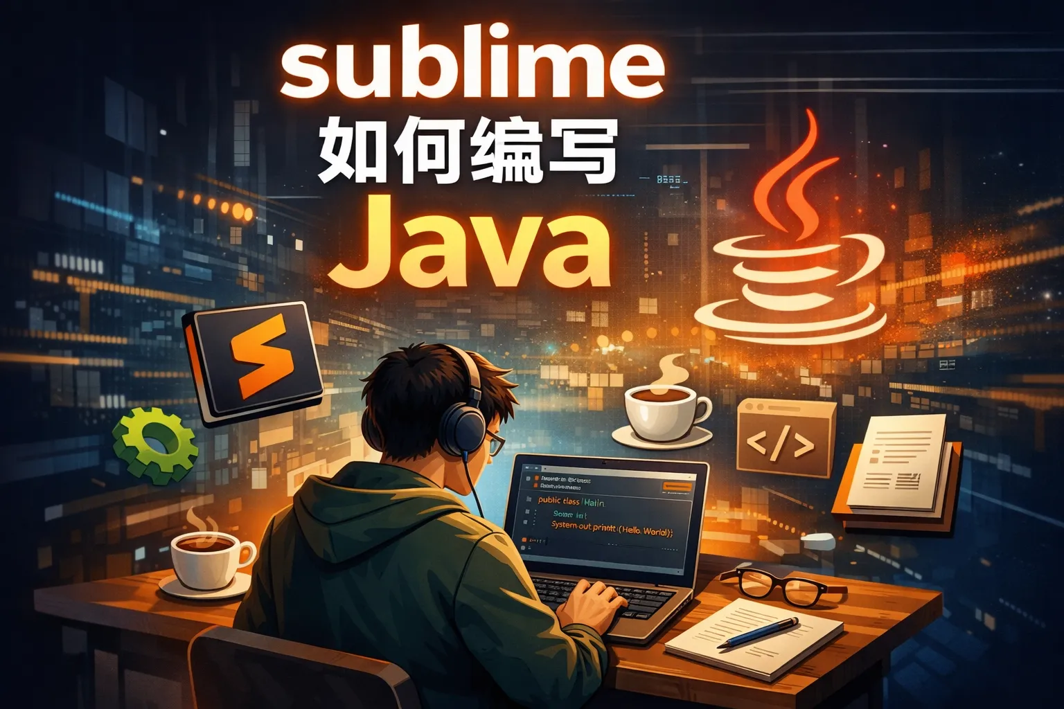 sublime如何编写java