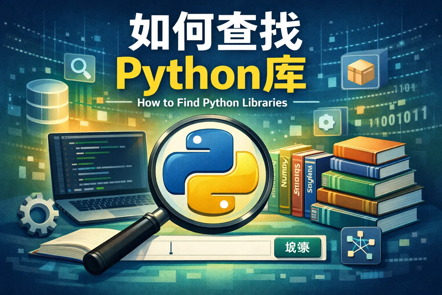 如何查找python库