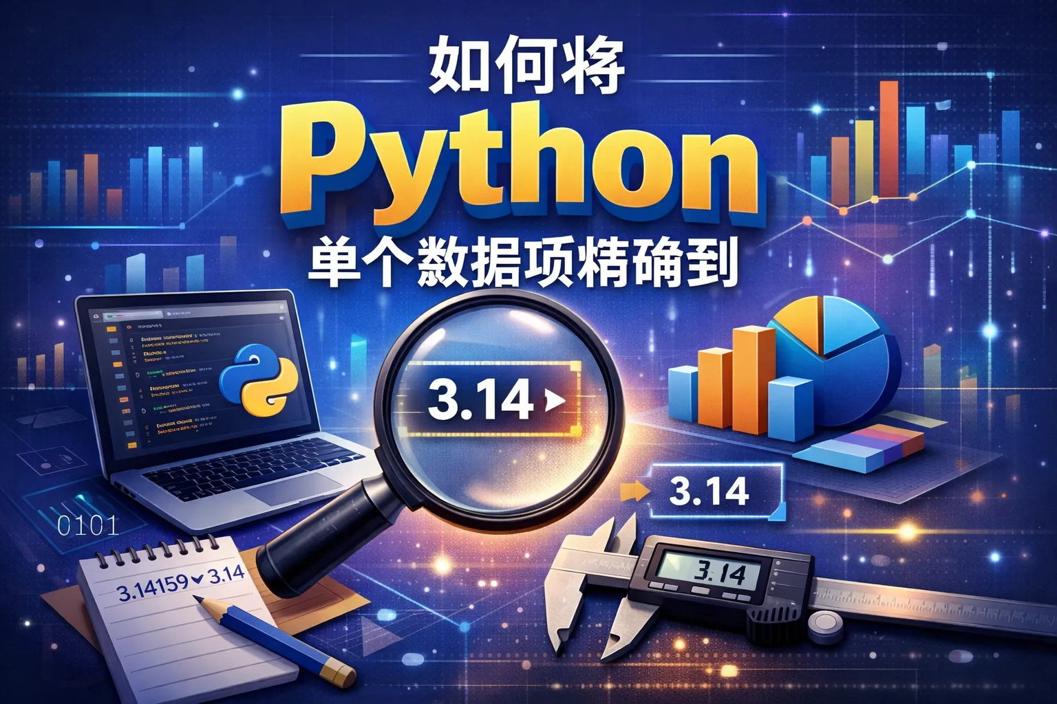 如何将python单个数据项精确到