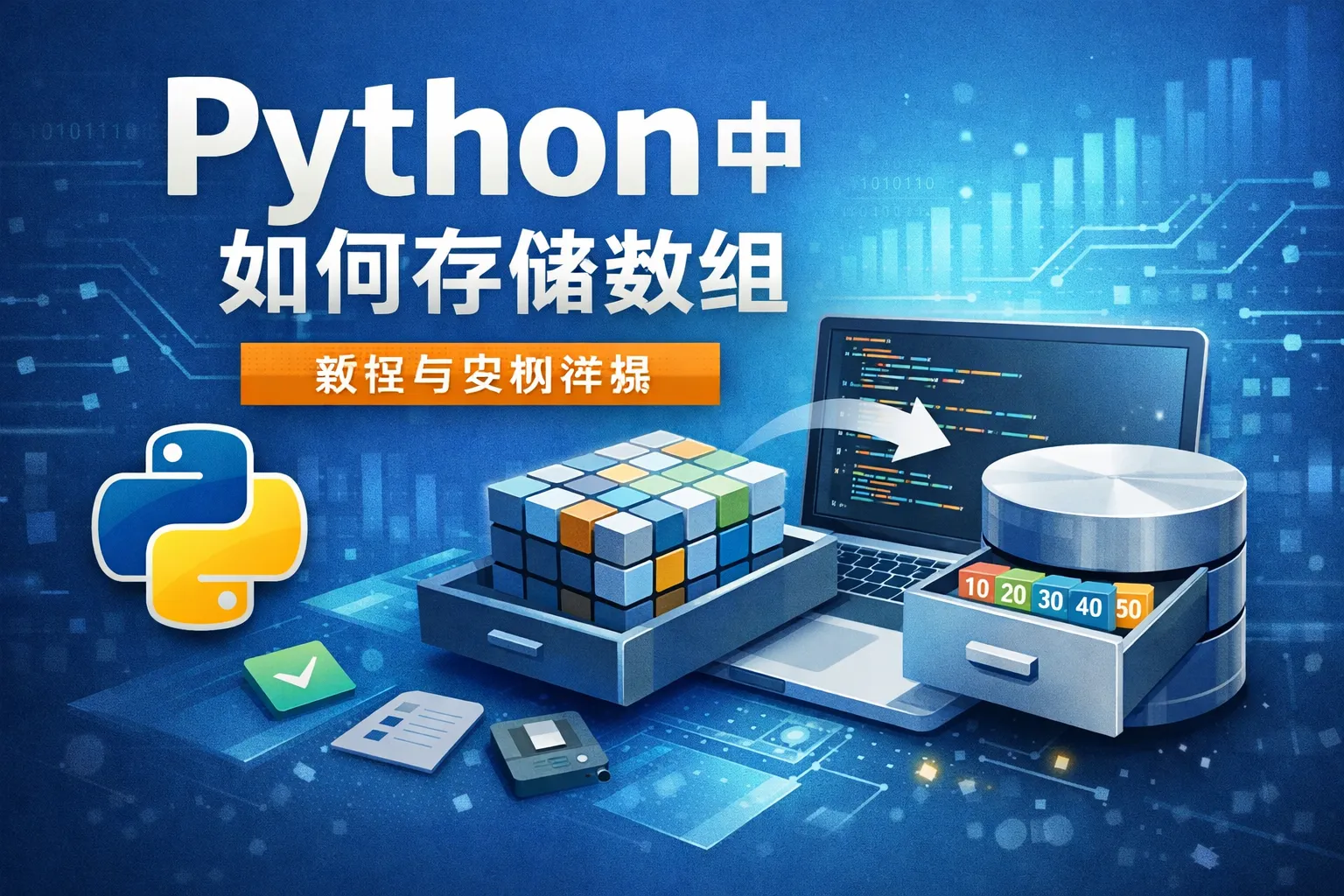 python中如何存储数组中
