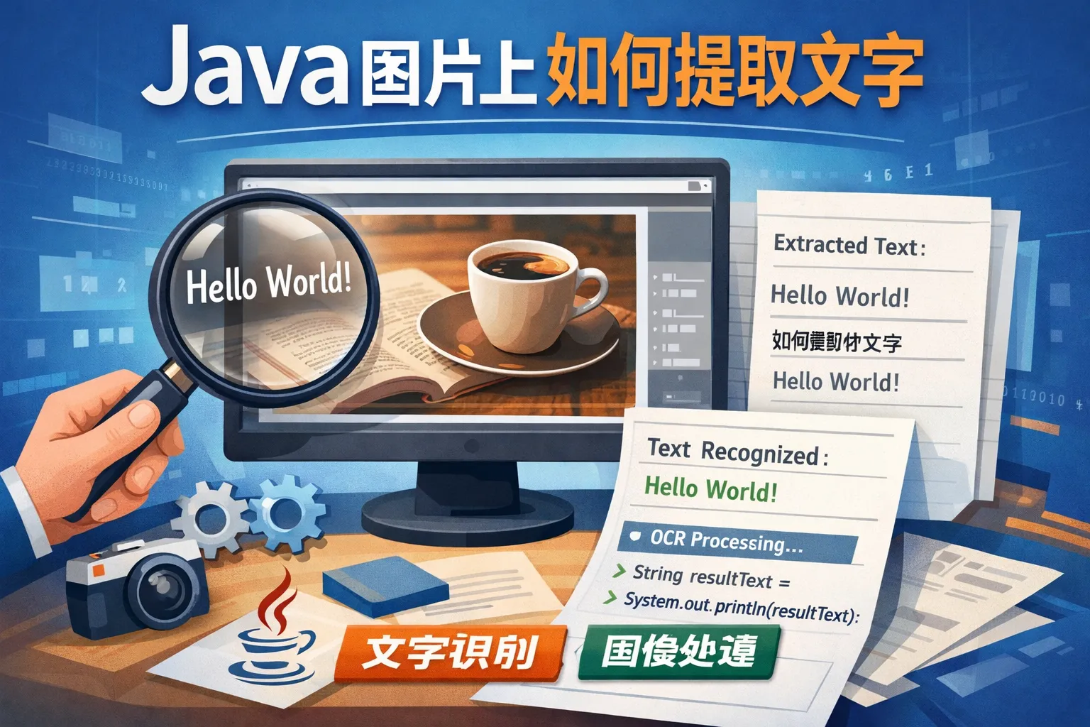 java图片上如何提取文字