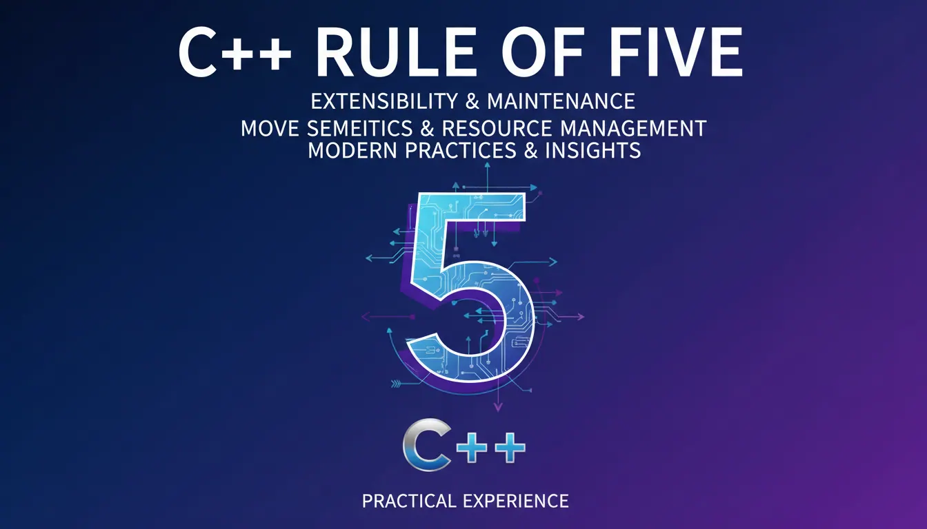 C++ Rule of Five怎么处理扩展和维护问题：移动语义、资源管理和现代实践的实践心得