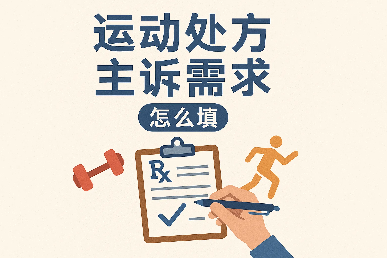 运动处方主诉需求怎么填
