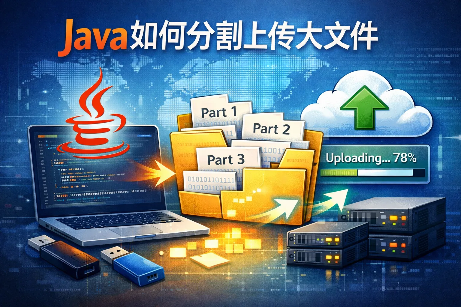 java如何分割上传大文件