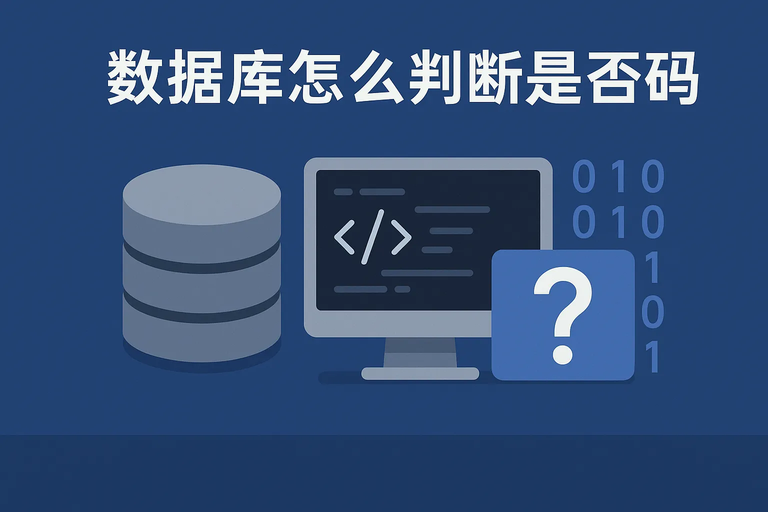 数据库怎么判断是不是码