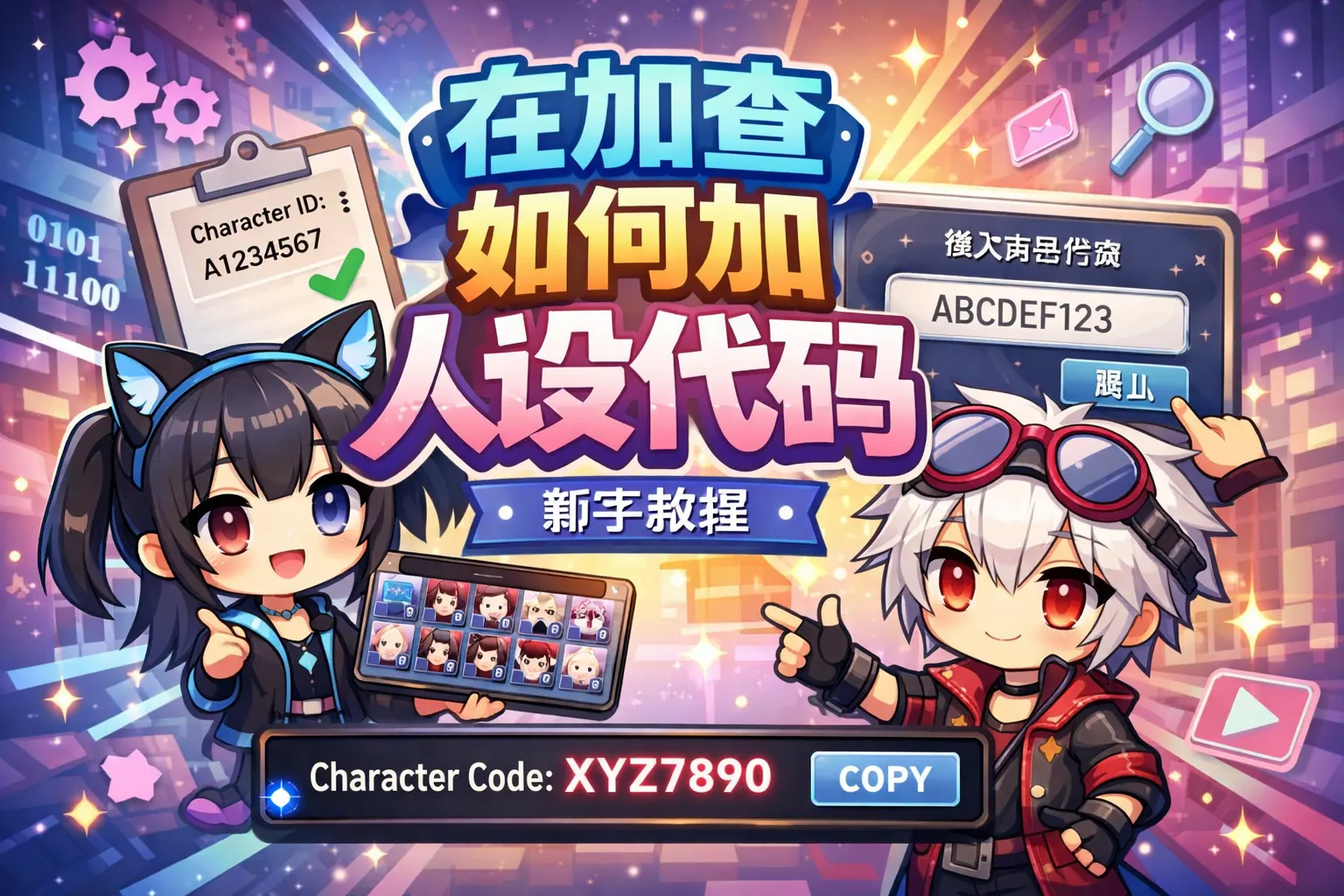 在加查如何加人设代码