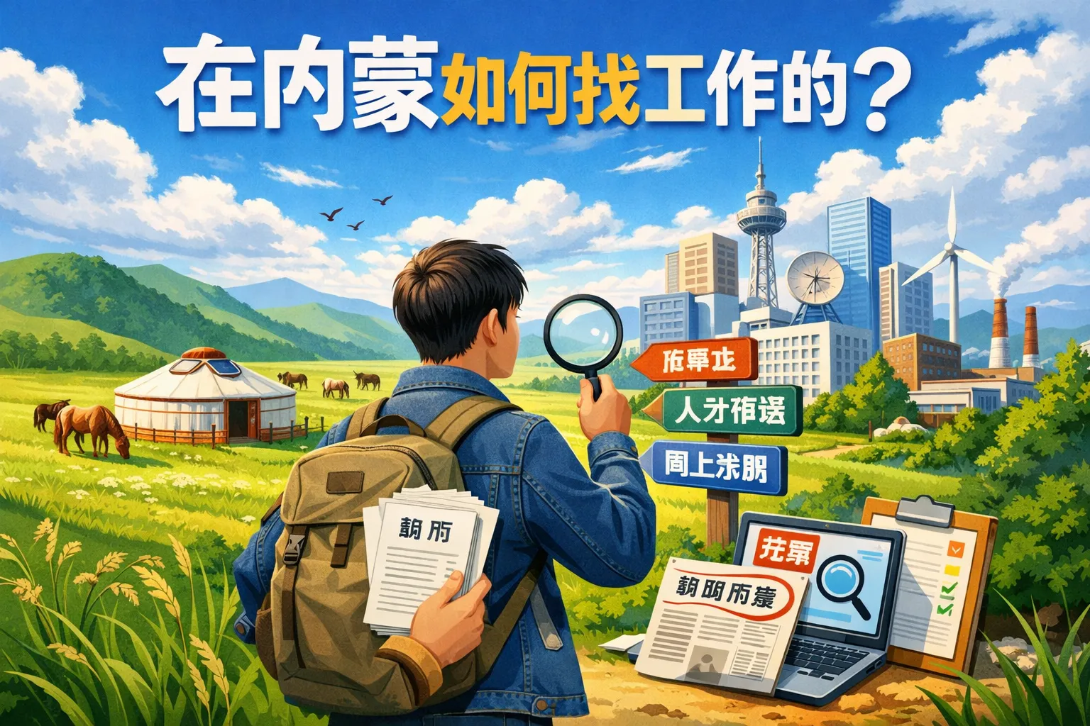 在内蒙如何找工作的
