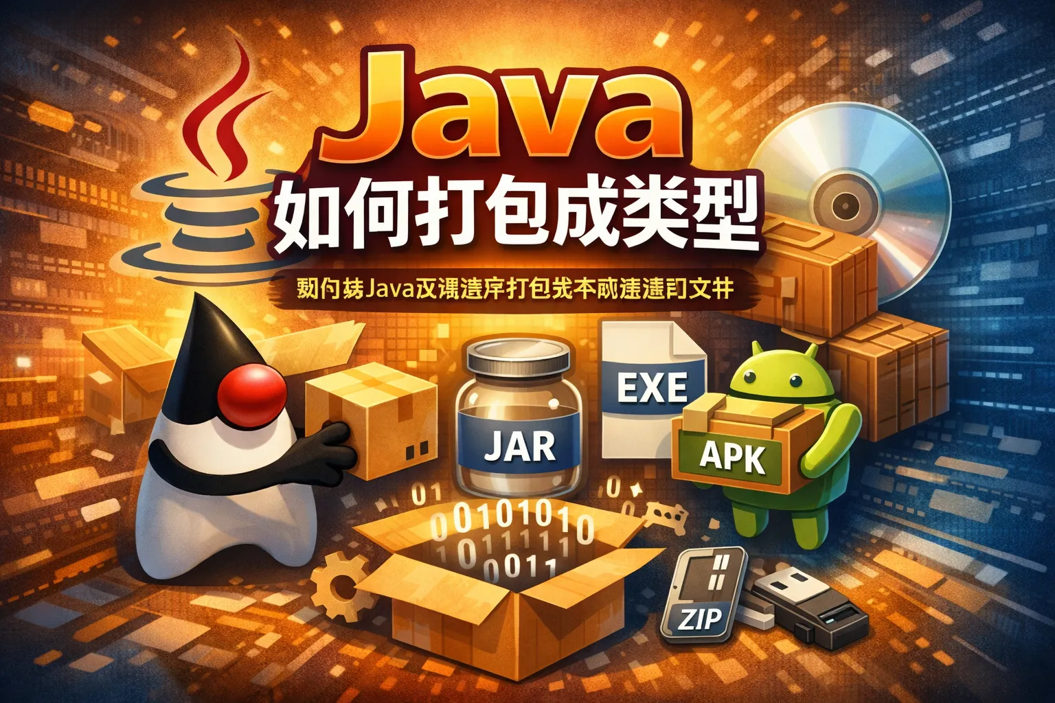 java如何打包成类型