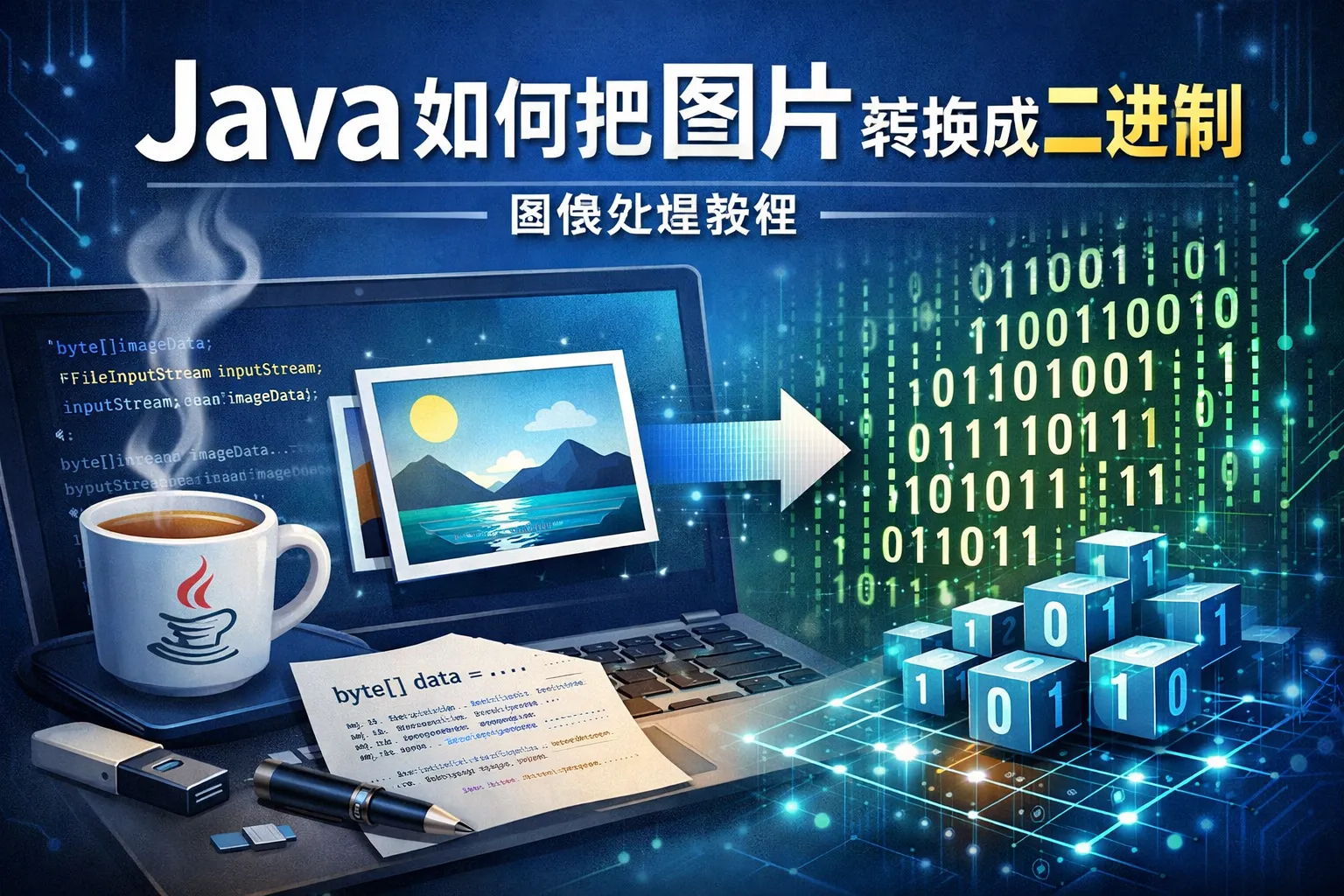 java如何把图片转换成二进制