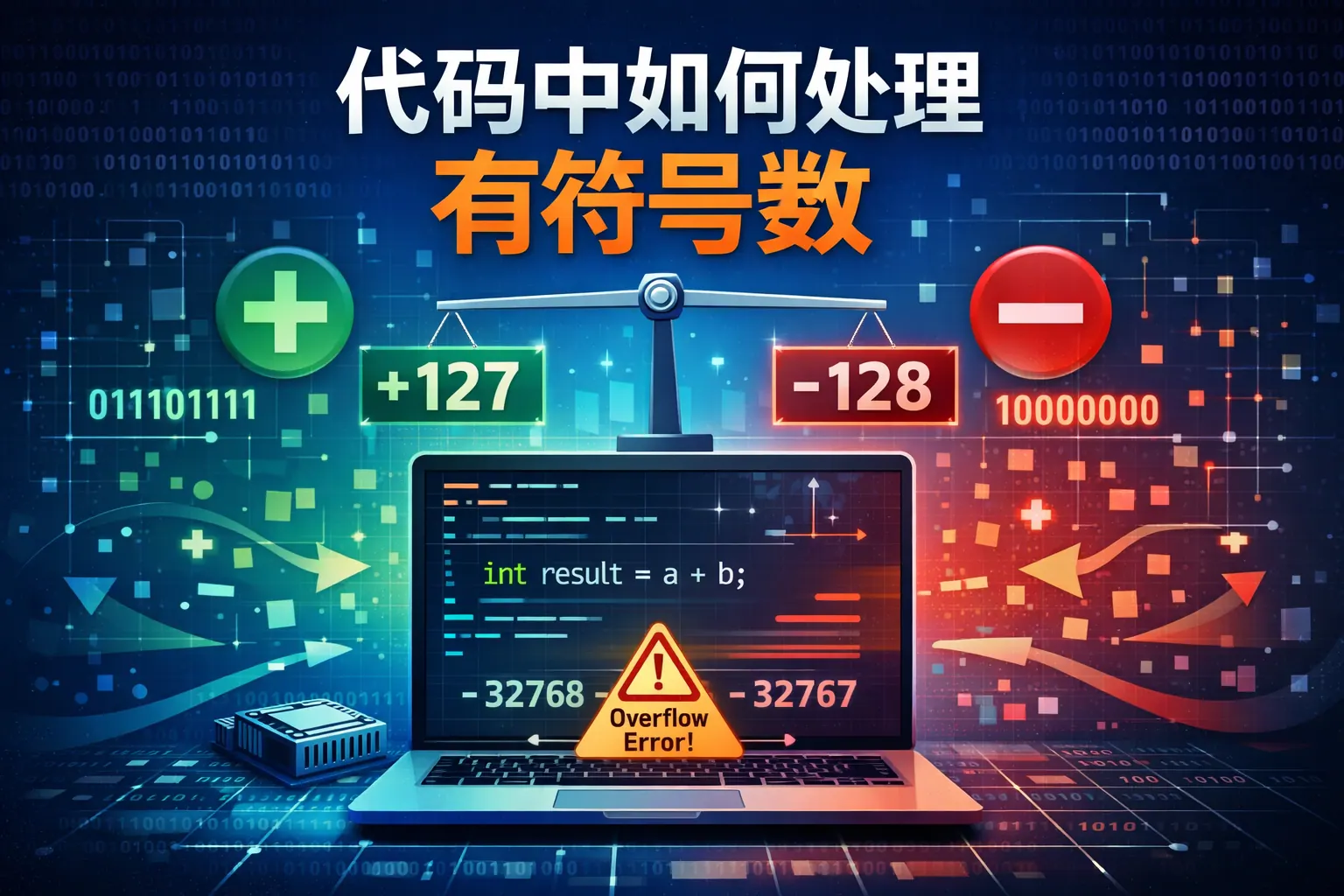 代码中如何处理有符号数