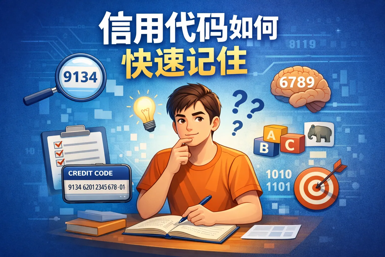 信用代码如何快速记住