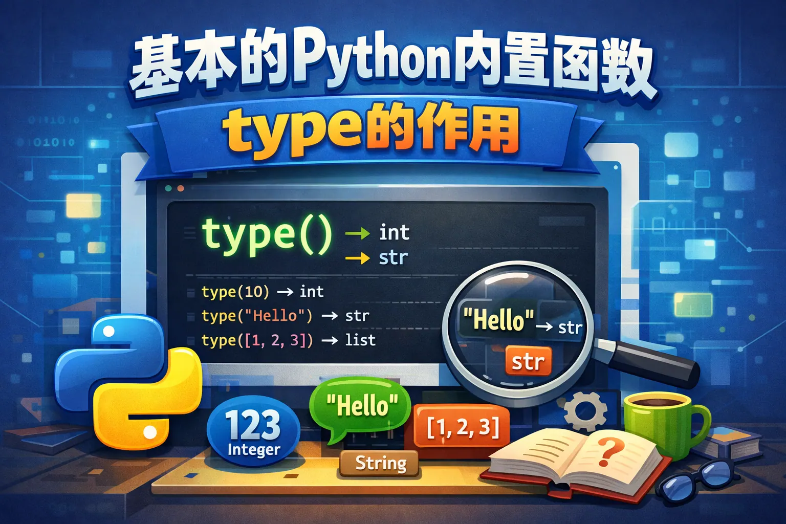 基本的python内置函数type的作用