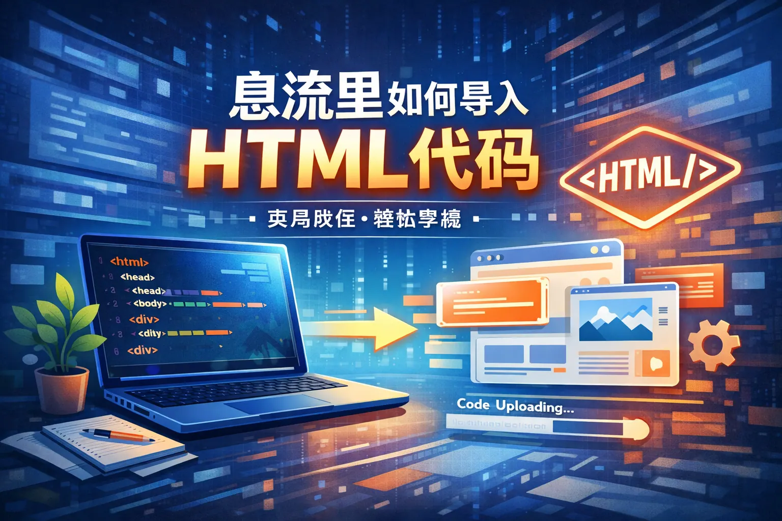 息流里如何导入html代码