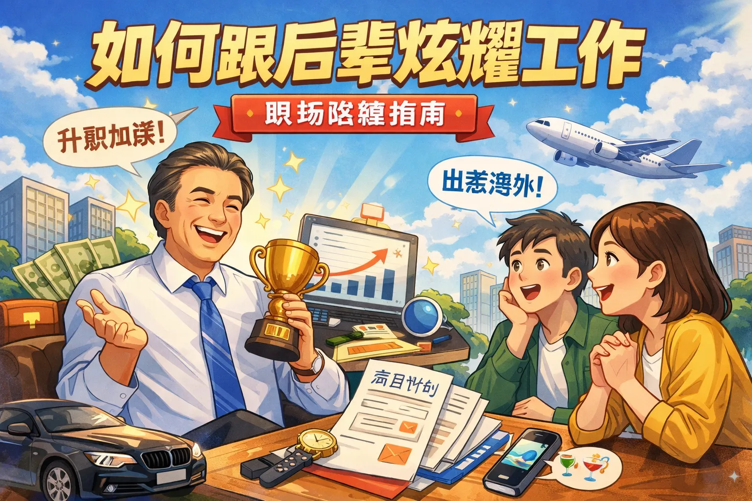 如何跟后辈炫耀工作