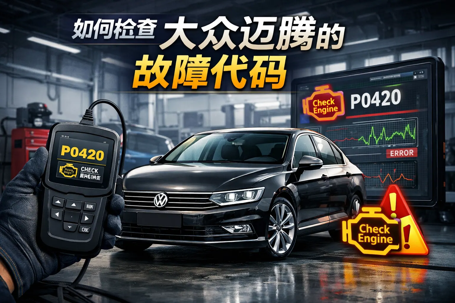 如何检查大众迈腾的故障代码