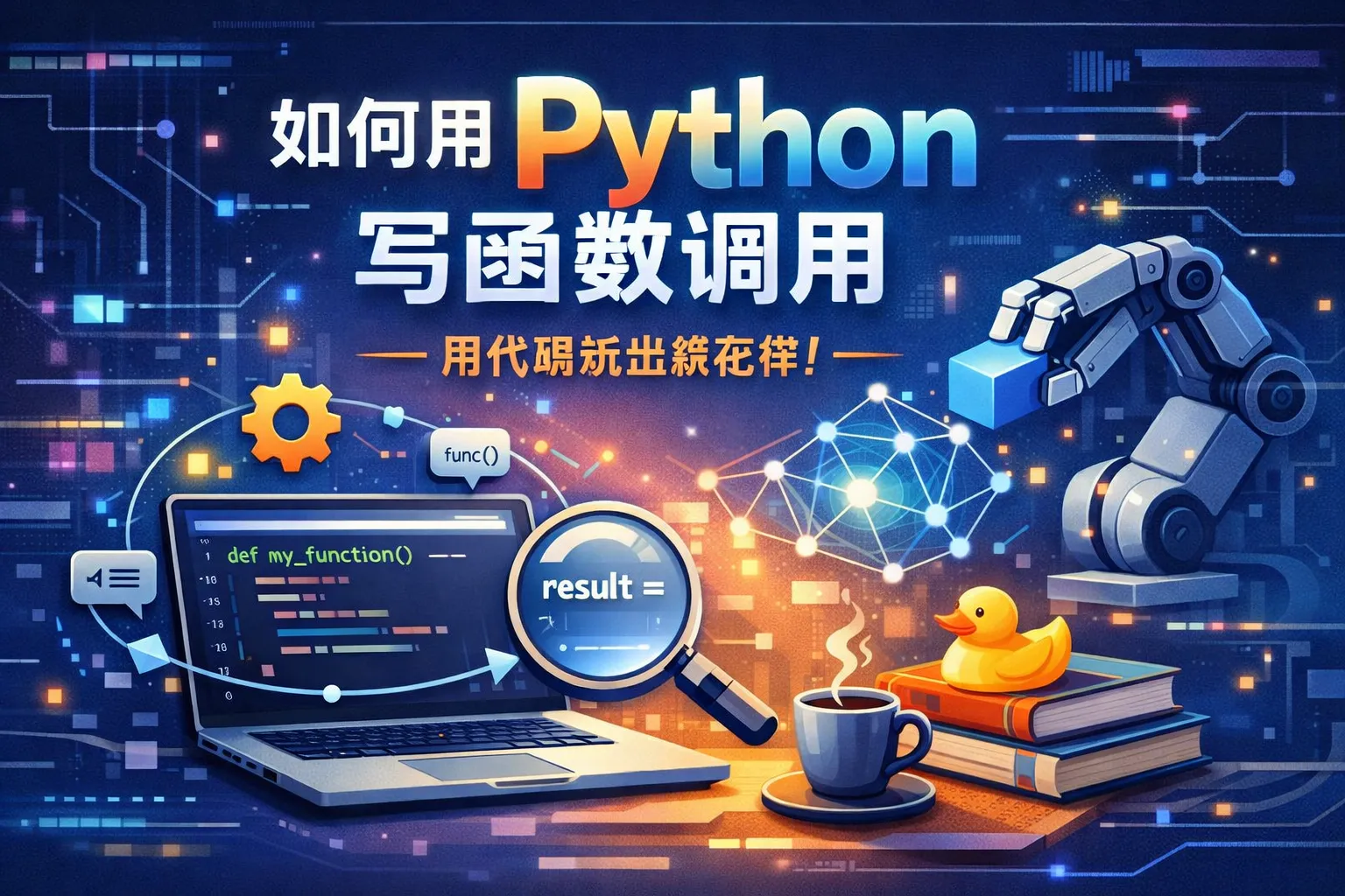 如何用python写函数调用