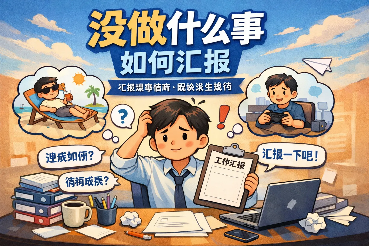 没做什么事如何汇报