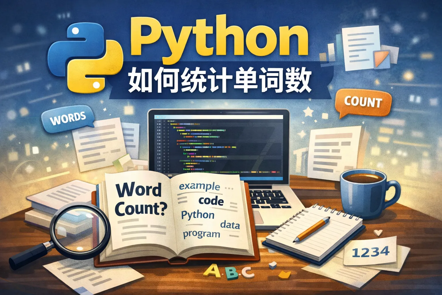 python如何统计的单词数
