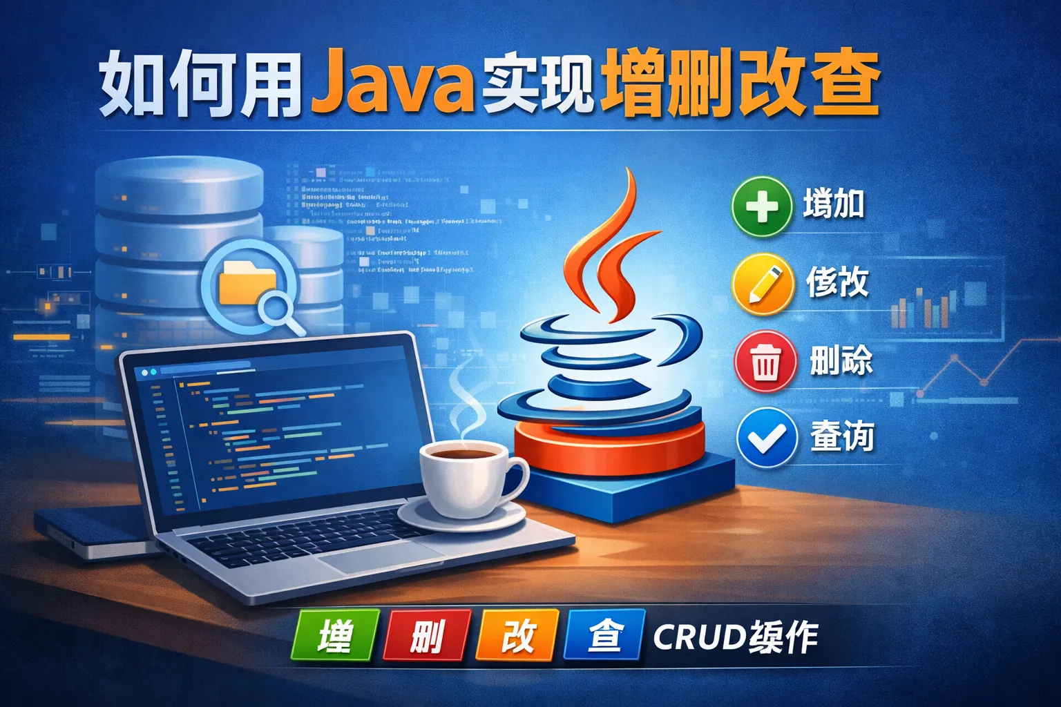 如何用Java实现增删改查