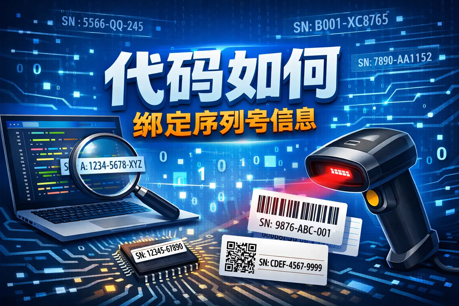 代码如何绑定序列号信息